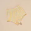Baby Stripe Terry Shorts - Yellow