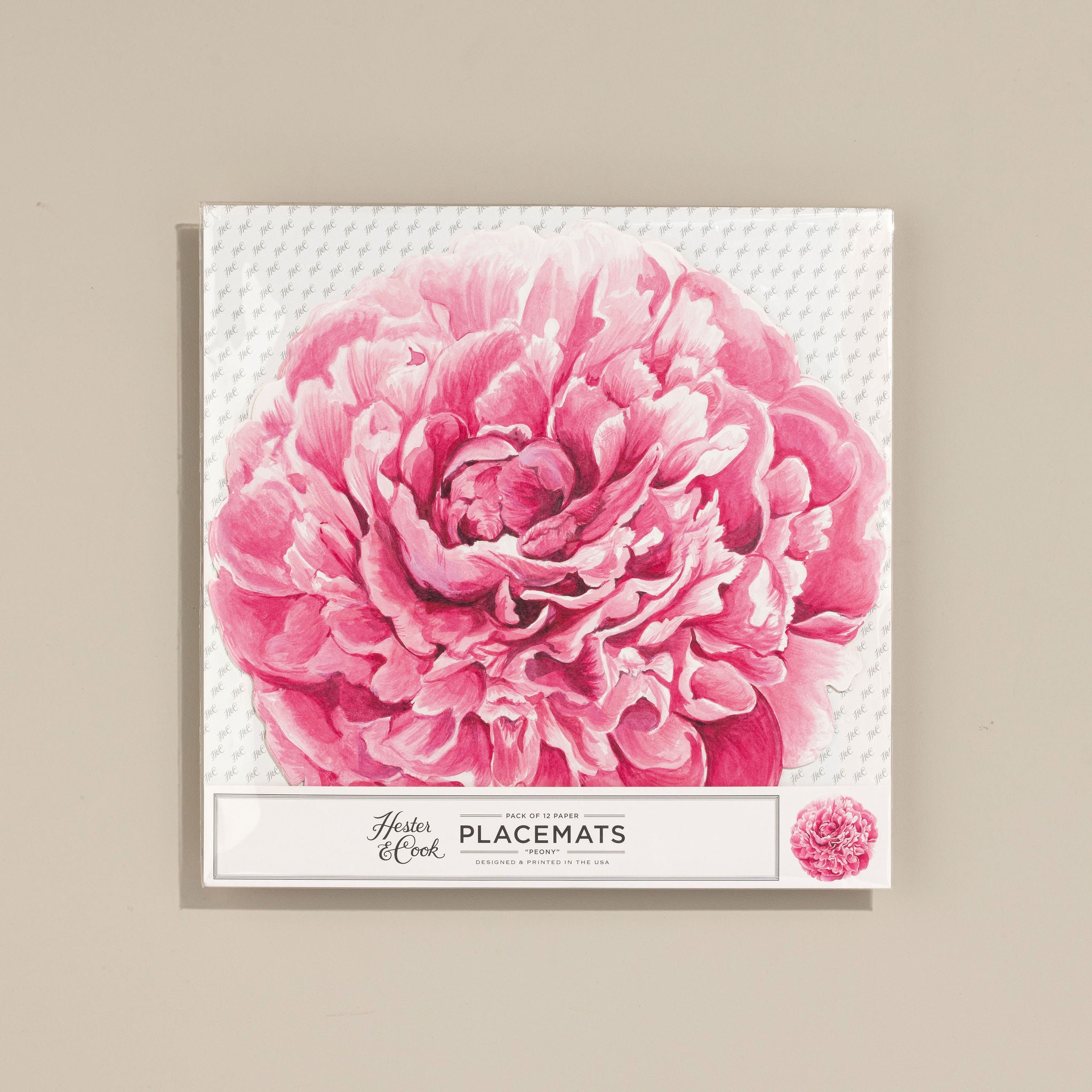 Hester & Cook Diecut Placemat Pack Of 12 Sheets Cabbage Dougal