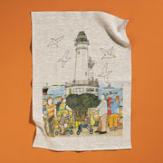 Lonny Lighthouse Tea Towel - Oatmeal