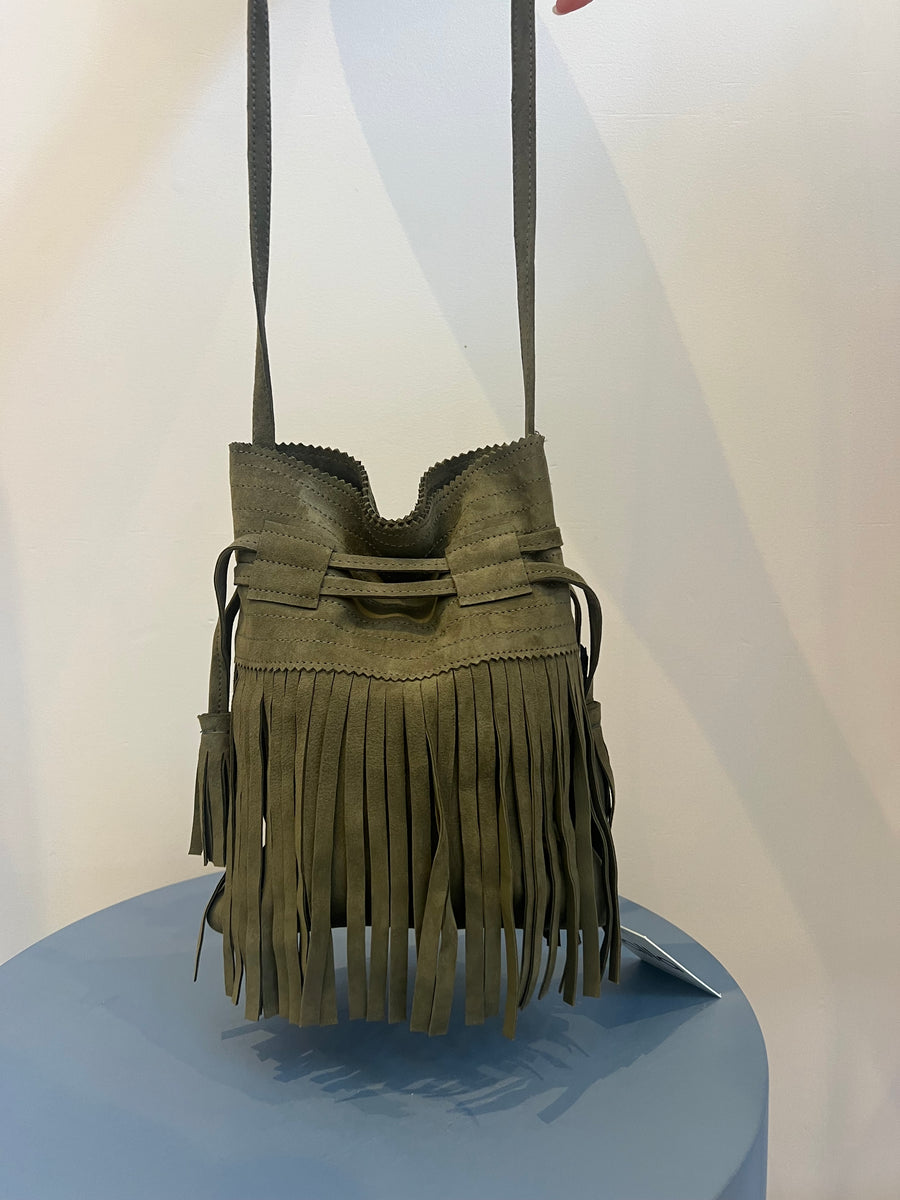 LALLA - Olive Mini hippy bag