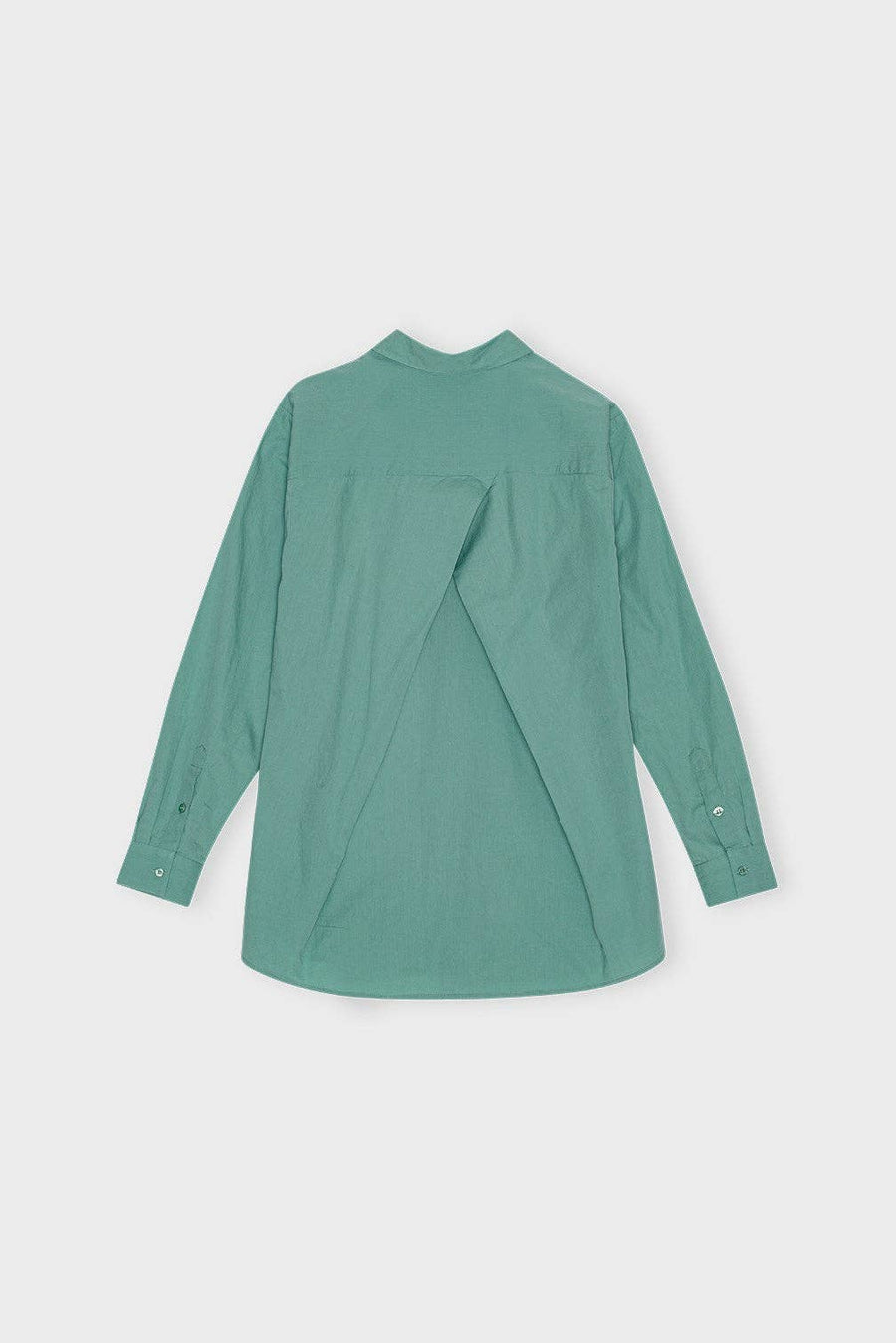 Gaia shirt poplin: Aqua green / M