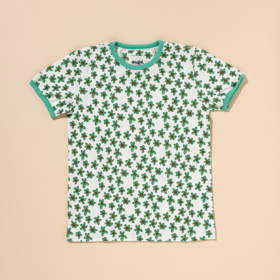 Green Floral Tee