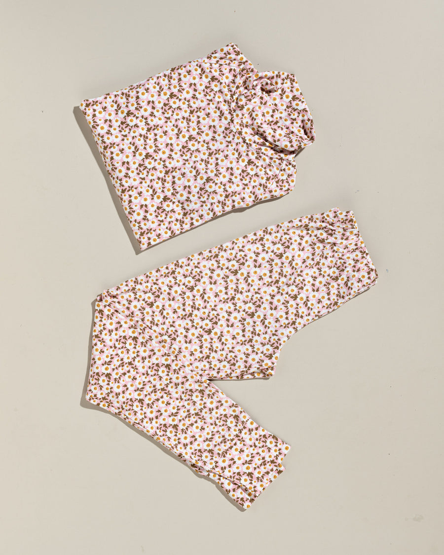 Ladies Pink Meadow leggings