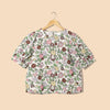 Ladies Linen Top - Floral