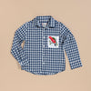 Dougal Kids Gingham Shirt - Blue