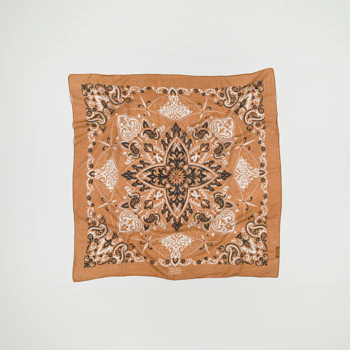 Maison Lecomte Flament Bandana Scarf - Camel