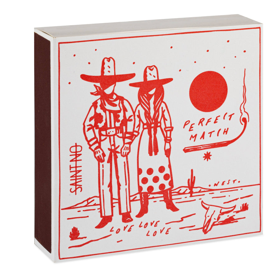 Cowboy Perfect Match | Square Matchboxes