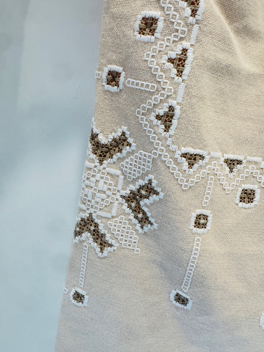 Hand Made Camas Studio Embroidered Duster Coat