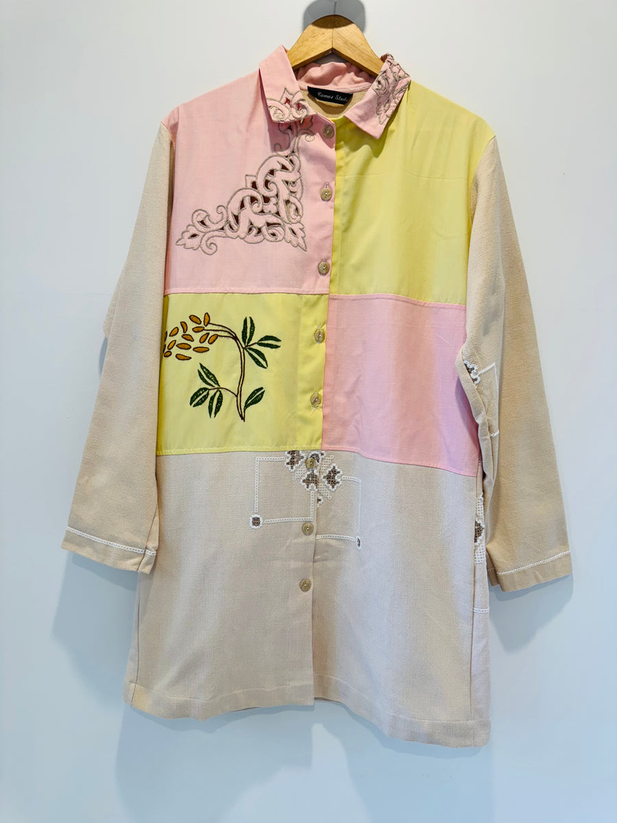 Hand Made Camas Studio Embroidered Duster Coat