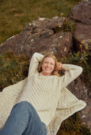 Aran Inisheer Sweater - Cream