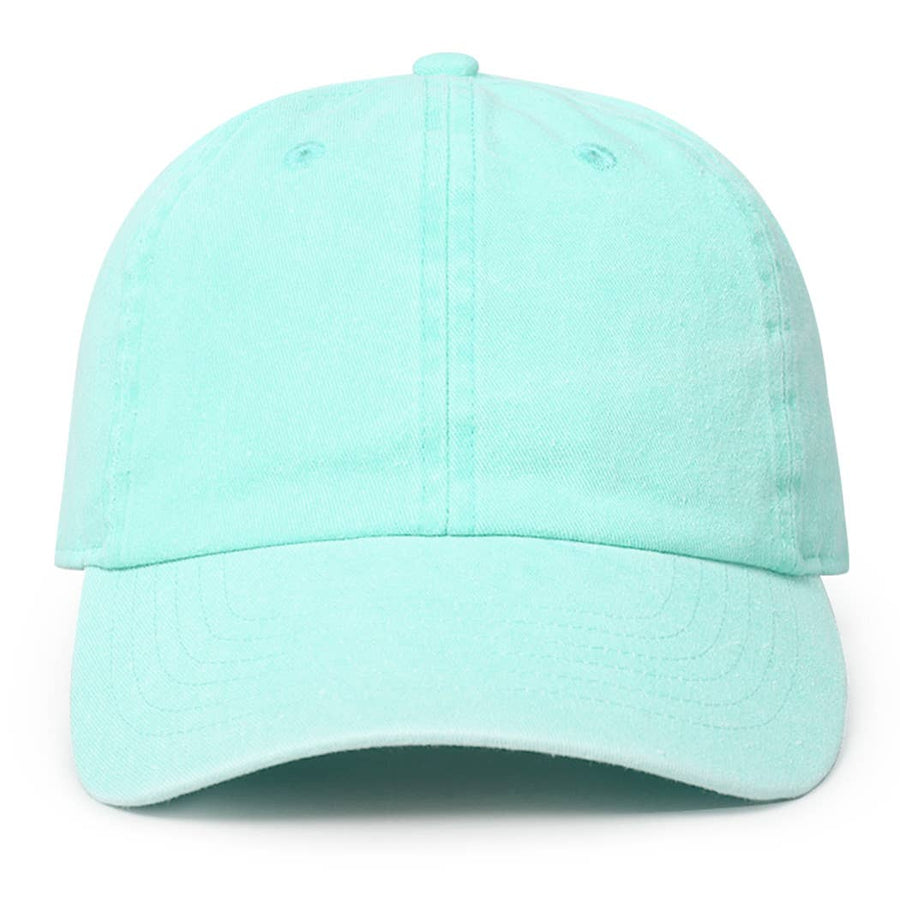 Pigment Dyed Cotton Baseball Cap: GREY / ONE SIZE