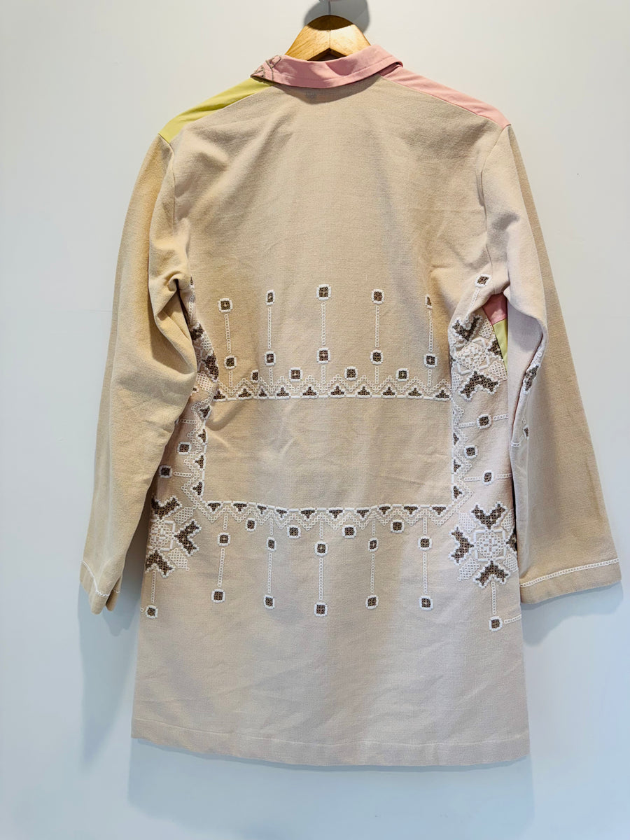 Hand Made Camas Studio Embroidered Duster Coat