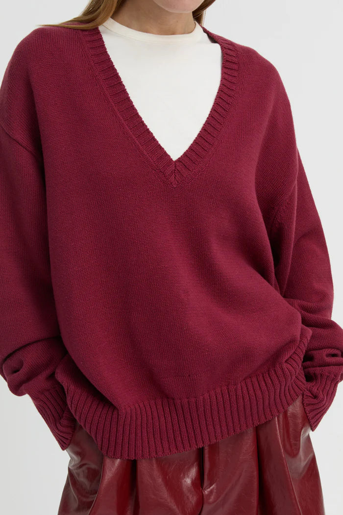 Blanca Elowen Sweater - Burgandy