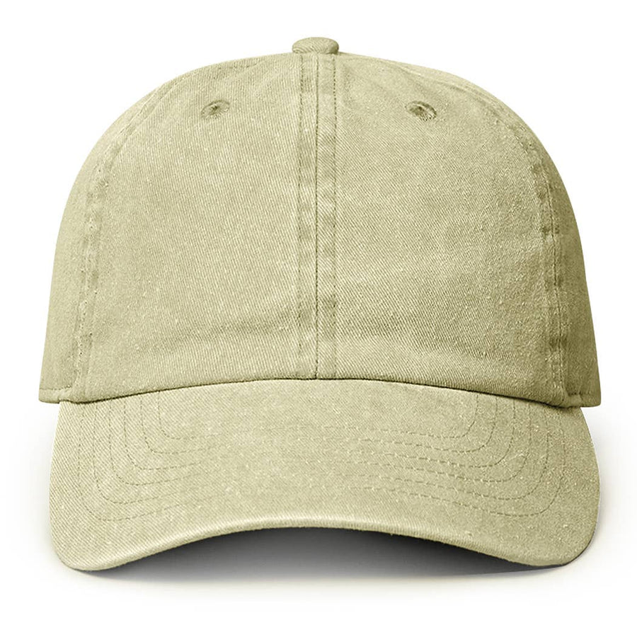 Pigment Dyed Cotton Baseball Cap: GREY / ONE SIZE