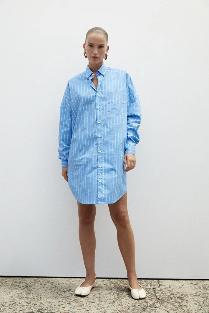 BLANCA Aster shirt dress blue