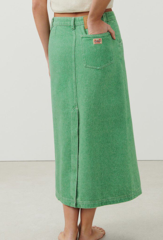 American Vintage Denim Green Skirt