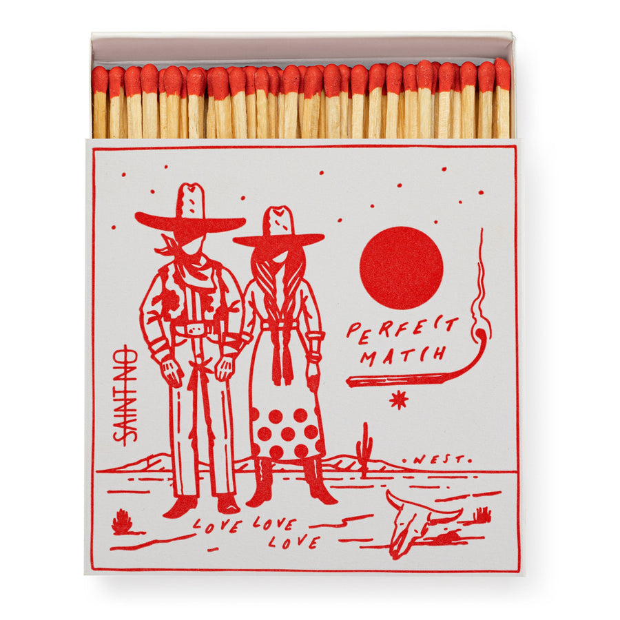 Cowboy Perfect Match | Square Matchboxes