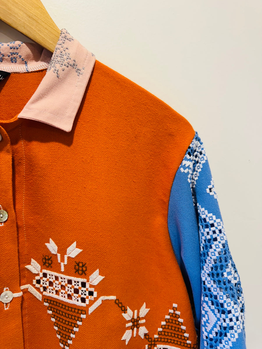 Hand Made Camas Studio Embroidered Duster Coat