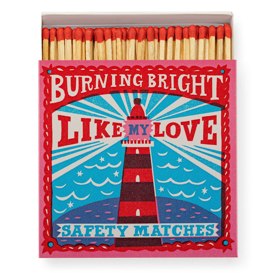 Burning Bright | Square Matchboxes