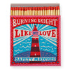 Burning Bright | Square Matchboxes