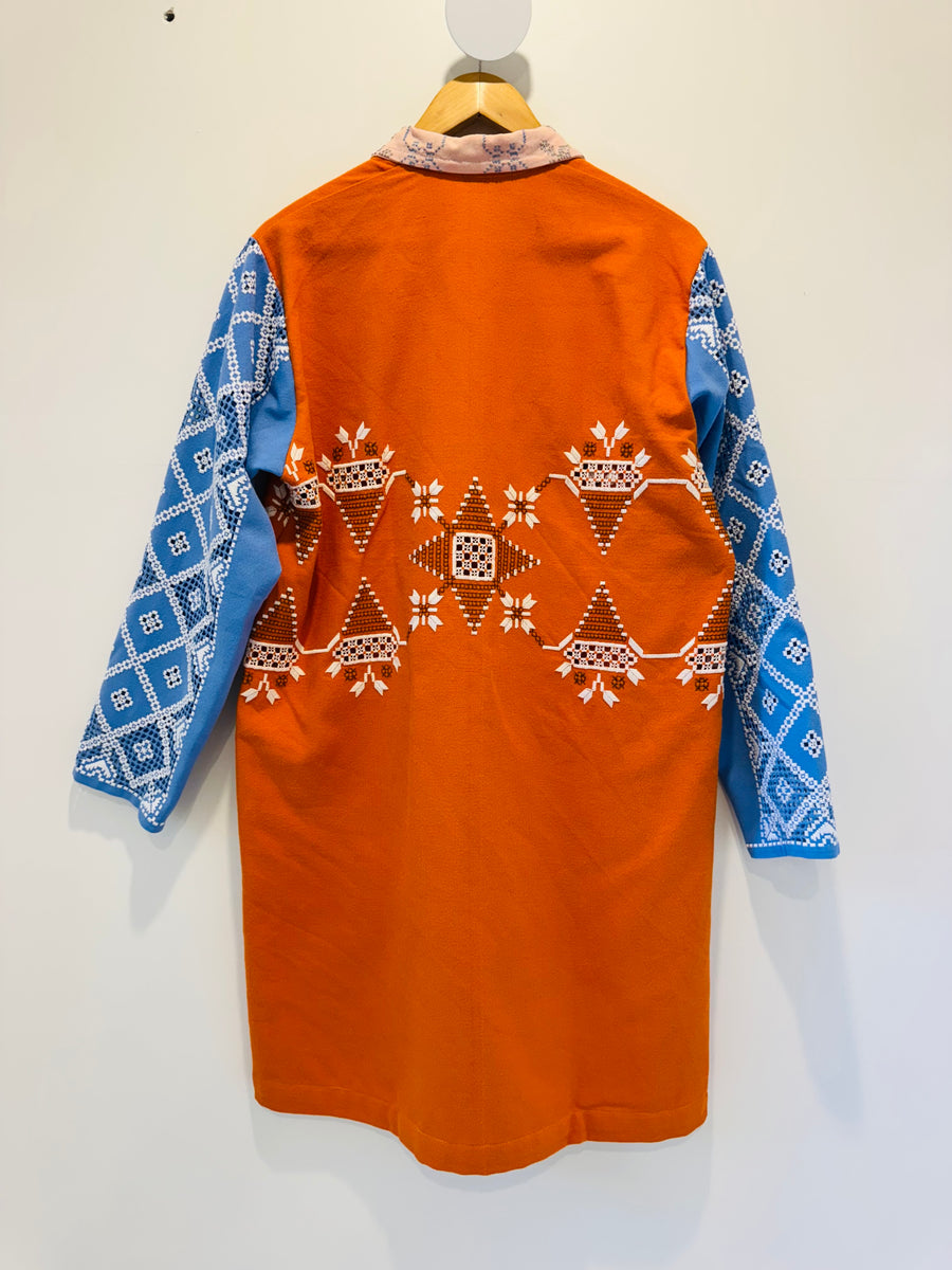 Hand Made Camas Studio Embroidered Duster Coat