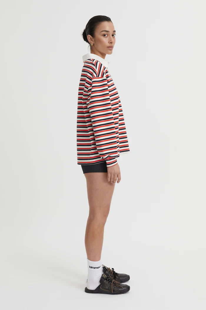 Blanca Ellie Polo Top - Red
