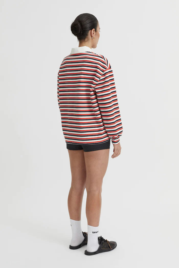 Blanca Ellie Polo Top - Red
