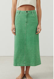 American Vintage Denim Green Skirt