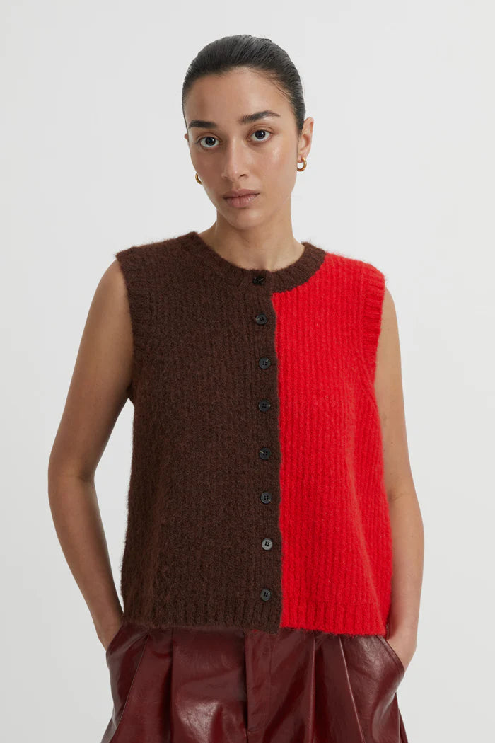 Blanca Isolde Vest - Red