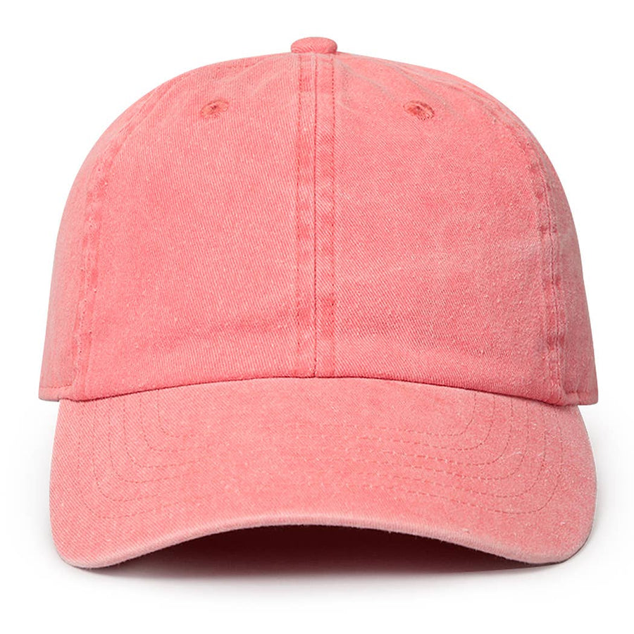 Pigment Dyed Cotton Baseball Cap: GREY / ONE SIZE