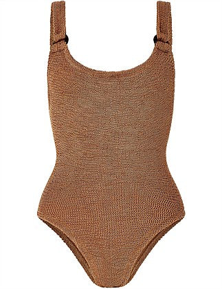 Hunza G - Domino Swim Metallic Cocoa