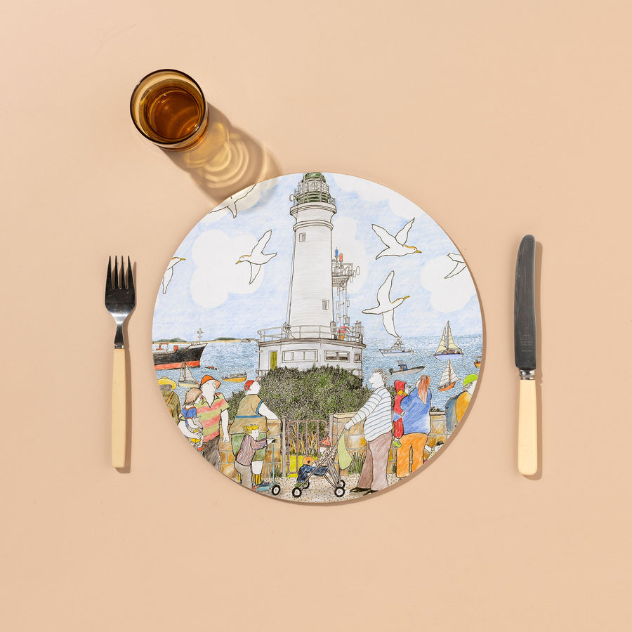 Placemats round - Lonnie Lighthouse