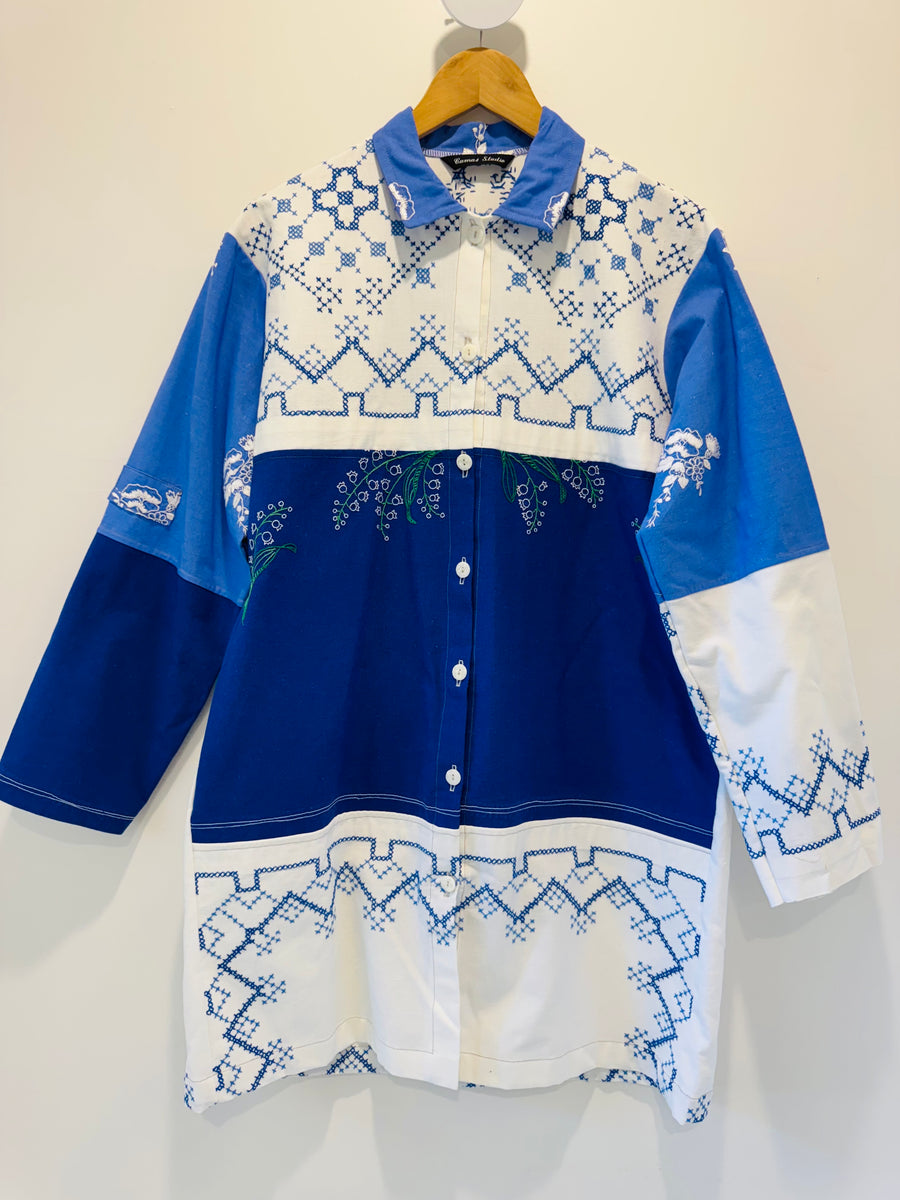 Hand Made Camas Studio Embroidered Duster Coat