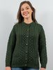 Aran Lumber Cardigan - Green