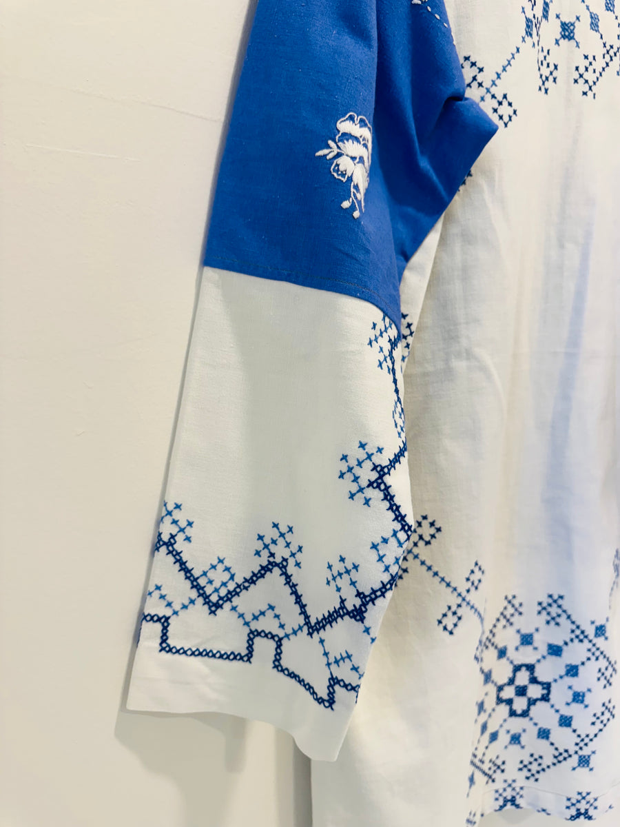 Hand Made Camas Studio Embroidered Duster Coat