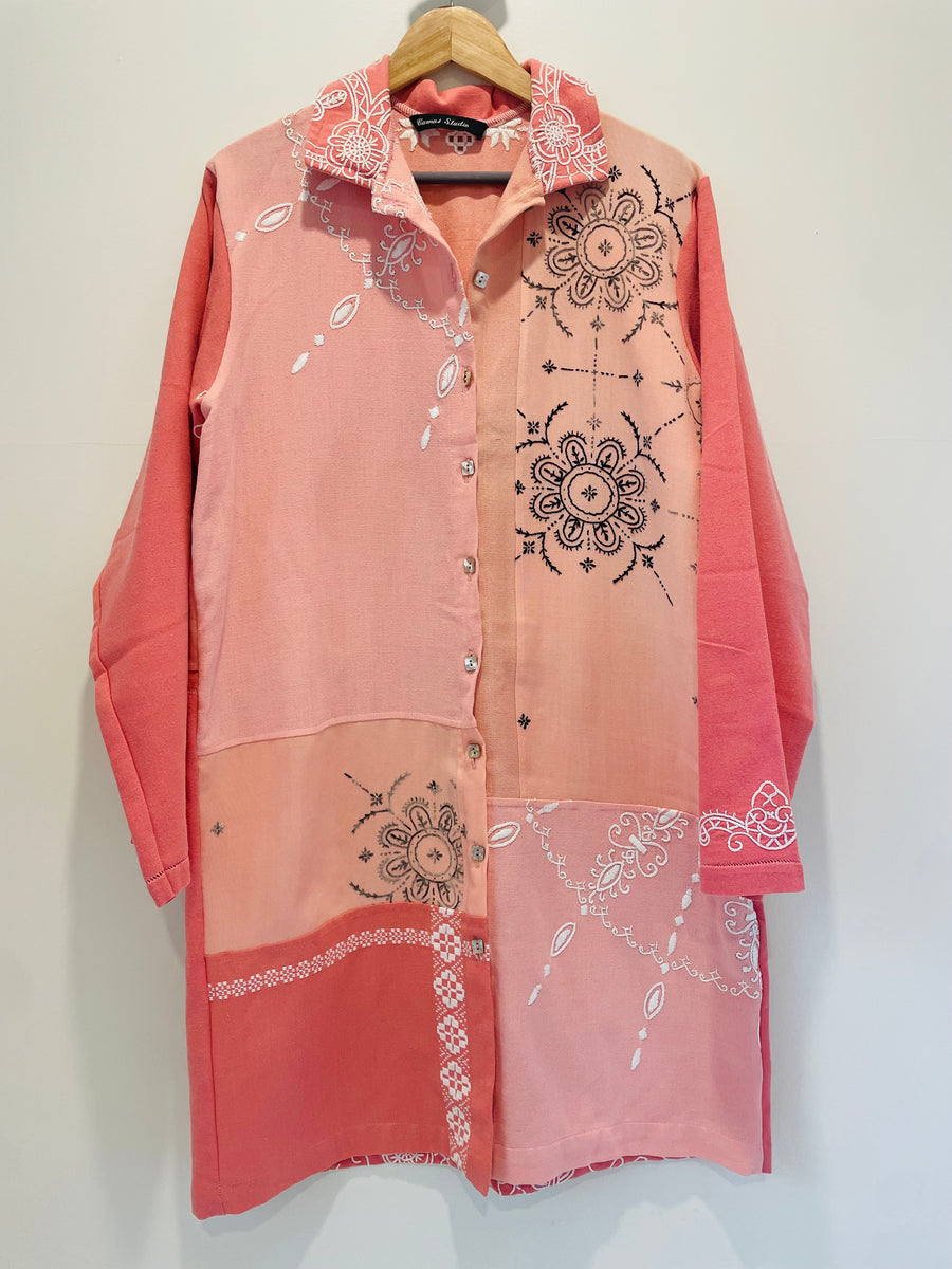 Hand Made Camas Studio Embroidered Shirt Dress