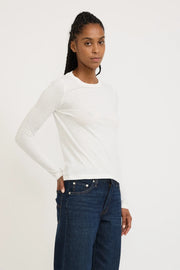 American Vintage Gamipy Long Sleeve Tee - White