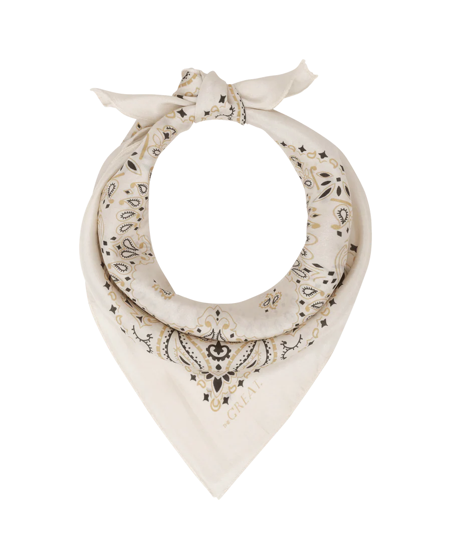 The Great - The Silk Bandana - Cream