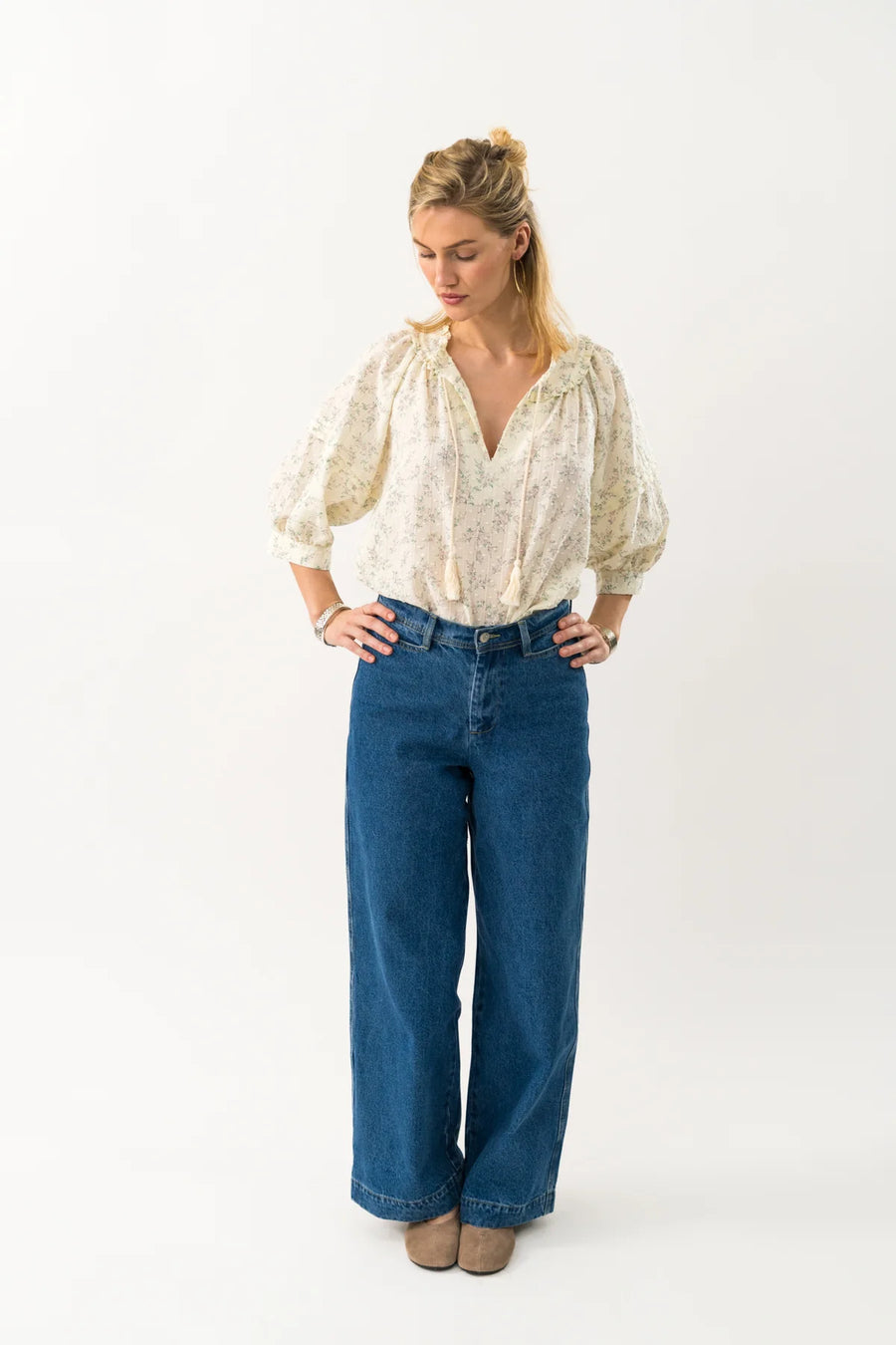 Lolly's Laundry - Alvi Blouse Cream
