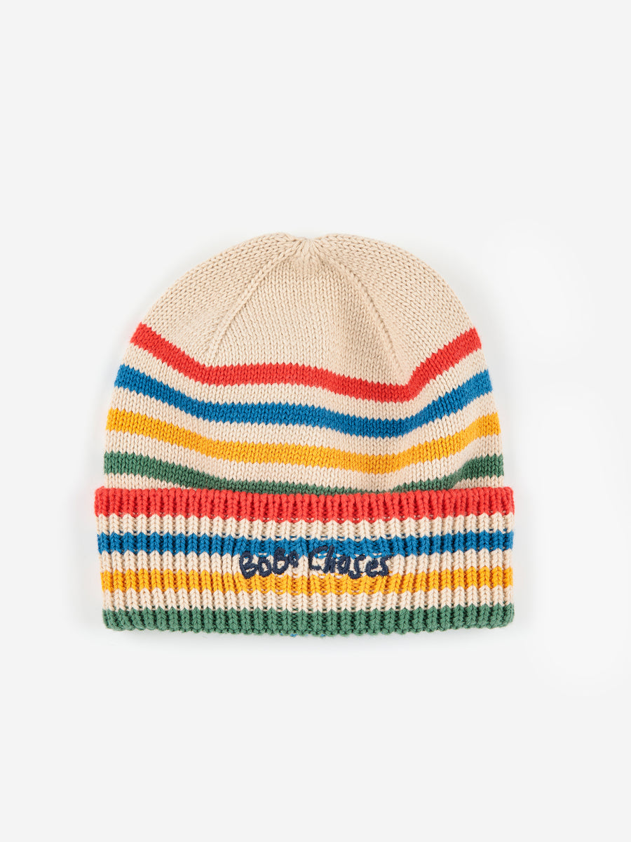Bobo Choses - Tic Tac Toe Knitted Striped Beanie