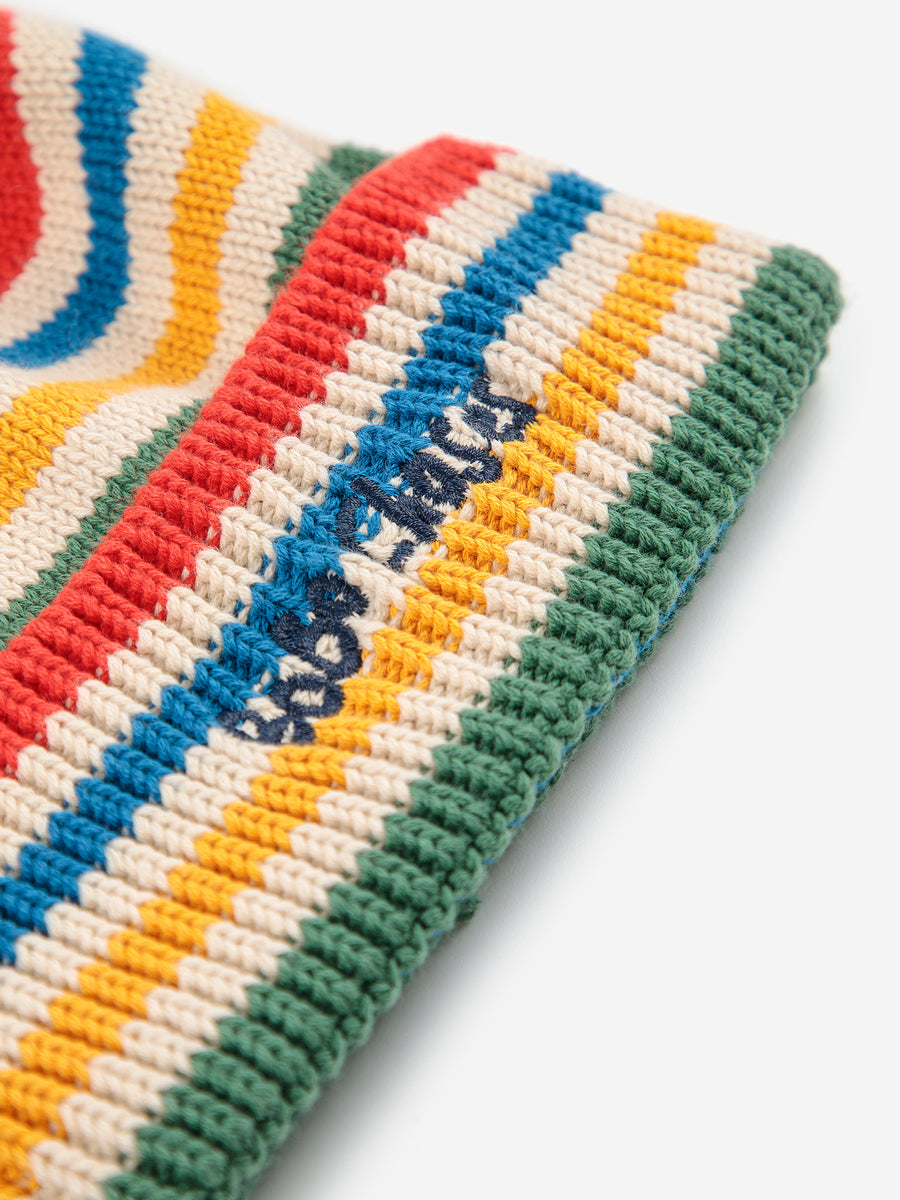 Bobo Choses - Tic Tac Toe Knitted Striped Beanie