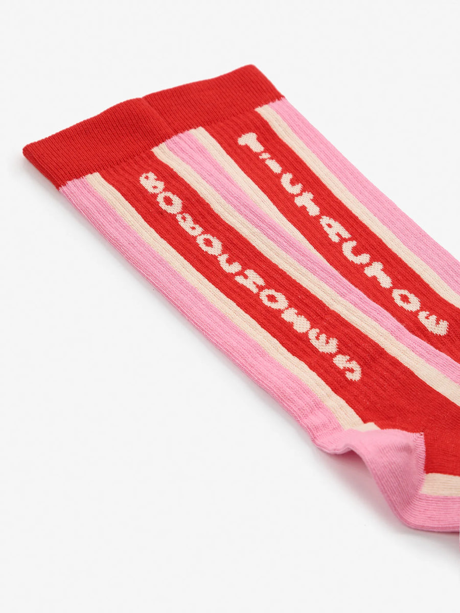 Bobo Choses - Pink Extra Long Socks