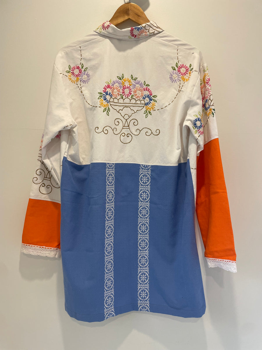 Hand Made Camas Studio Embroidered Shirt Dress