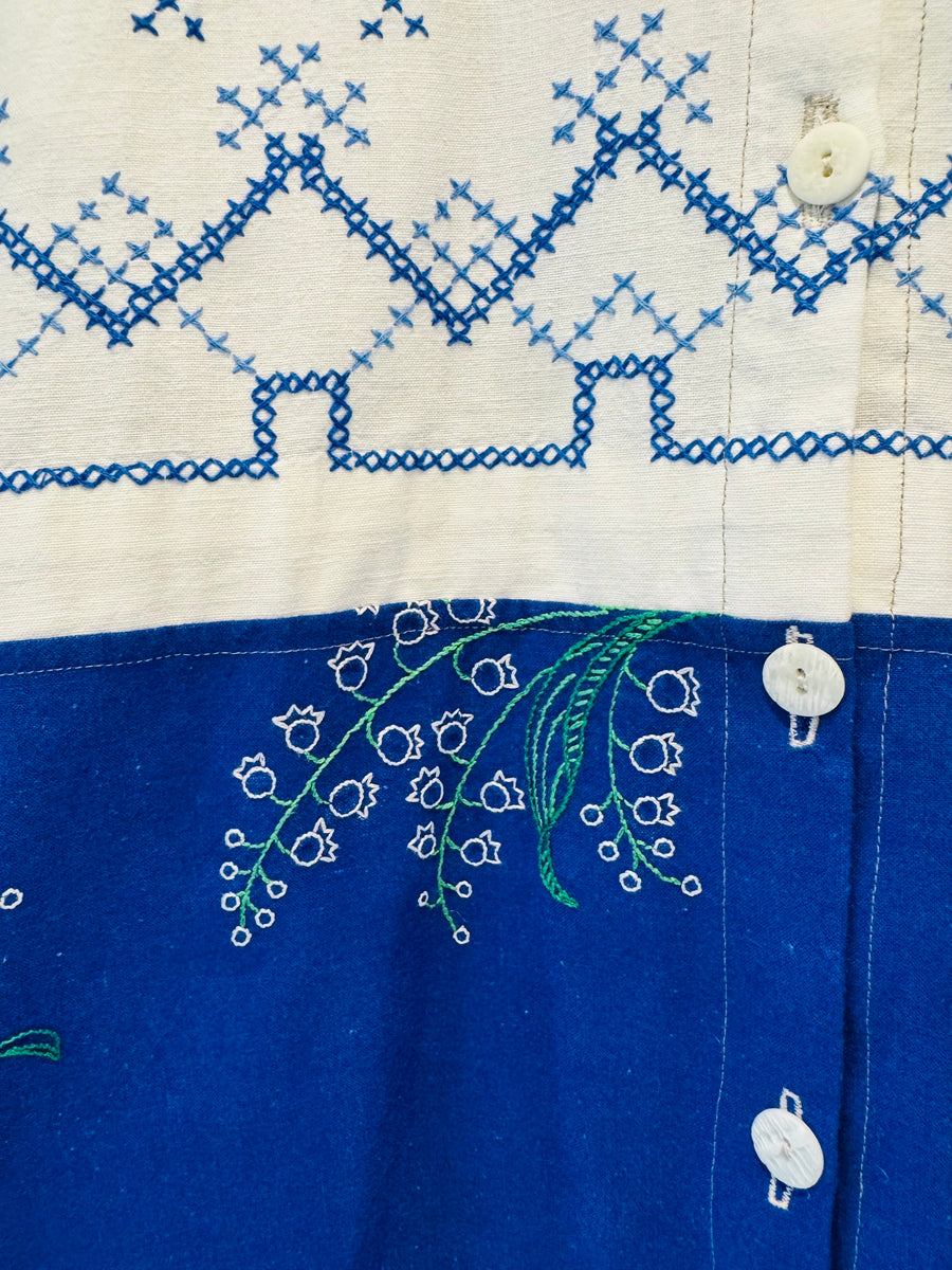 Hand Made Camas Studio Embroidered Duster Coat