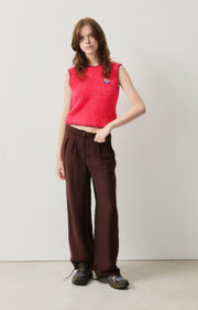 American Vintage Bymi Vest - Fluroscent Hortensia