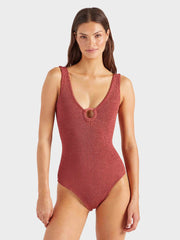 Hunza G - Celine Swim Metallic Rosewood