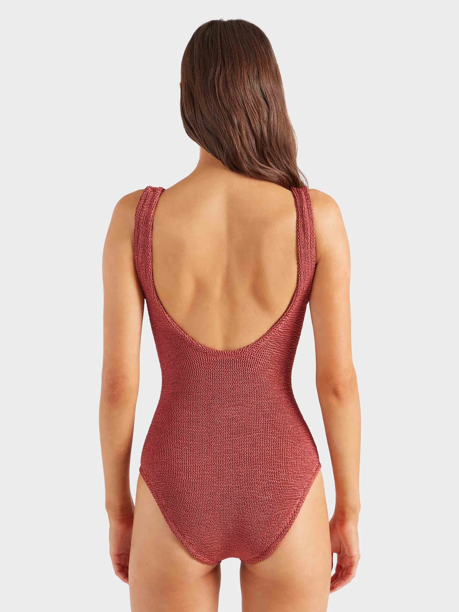 Hunza G - Celine Swim Metallic Rosewood