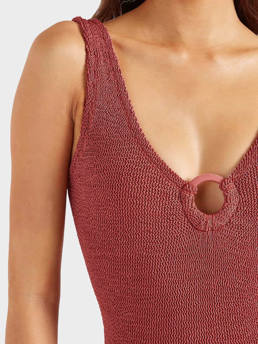 Hunza G - Celine Swim Metallic Rosewood