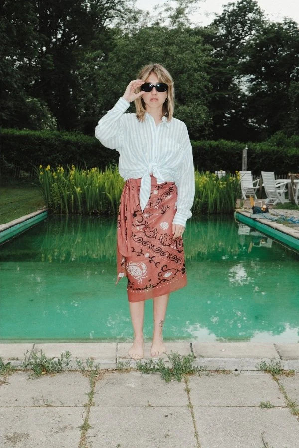 Maison Lecomte Flament Sarong - Rouille