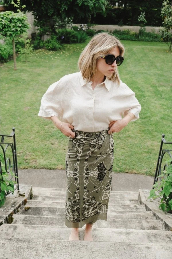 Maison Lecomte Flament Sarong - Kaki